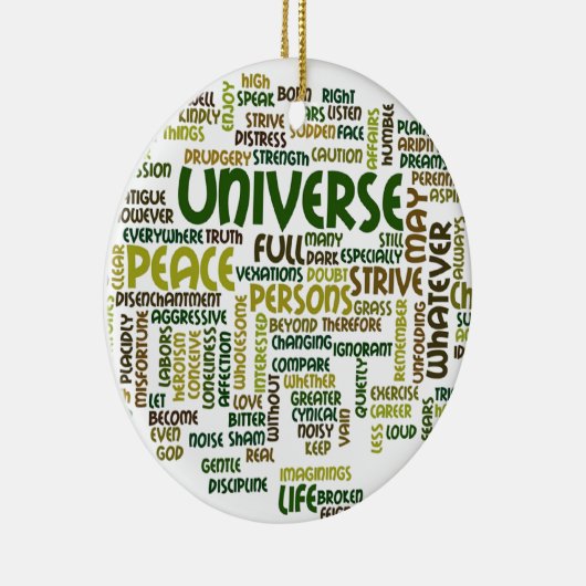 必要なもののやる気を起こさせるな詩はペンダントを言い表わします セラミックオーナメント (右)