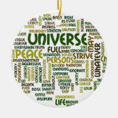 必要なもののやる気を起こさせるな詩はペンダントを言い表わします セラミックオーナメント (正面)