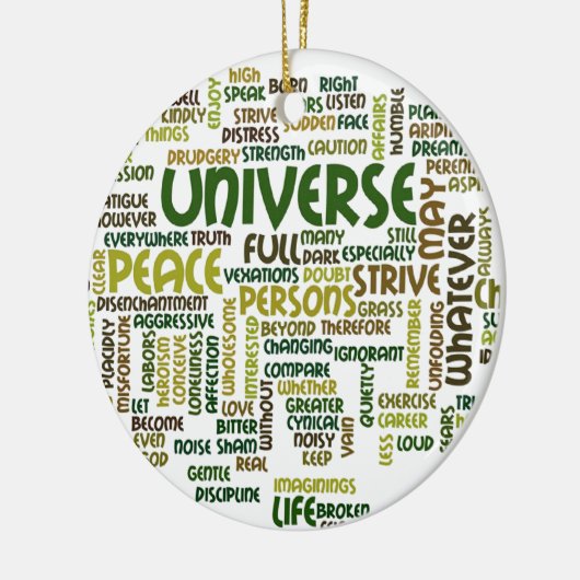 必要なもののやる気を起こさせるな詩はペンダントを言い表わします セラミックオーナメント (左)