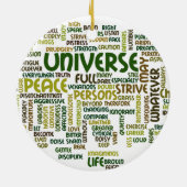 必要なもののやる気を起こさせるな詩はペンダントを言い表わします セラミックオーナメント (裏面)