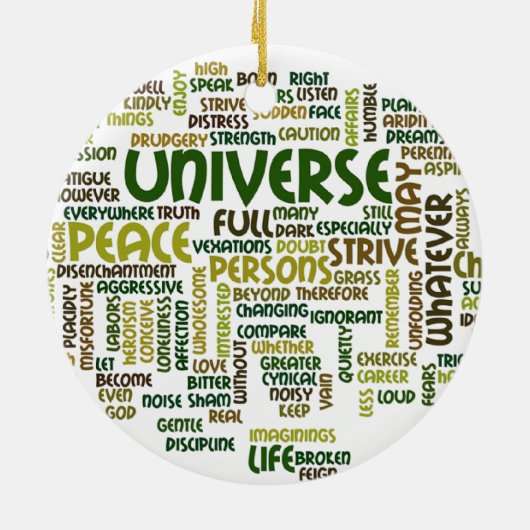 必要なもののやる気を起こさせるな詩はペンダントを言い表わします セラミックオーナメント (裏面)