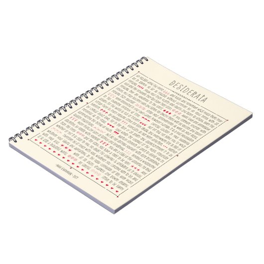 必要なものの感動的な詩 ノートブック (左側)