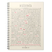 必要なものの感動的な詩 ノートブック (正面)