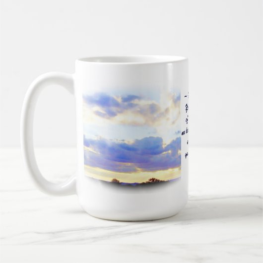 必要なものの空気要素Skyscape コーヒーマグカップ (左)