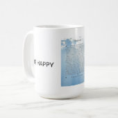 必要なもの詩及び文字 コーヒーマグカップ (正面左)