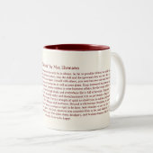 必要なもの-卒業生のための感動的な詩 ツートーンマグカップ (正面右)