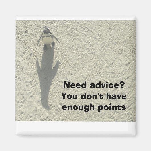 必要なアドバイスなし マグネット (正面)