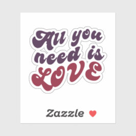 必要なステッカーは愛 シール