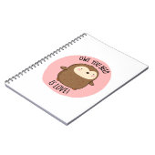 必要なフクロウは愛おもしろい茶色のフクロウパン ノートブック (左側)