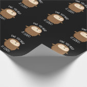 必要なフクロウは愛おもしろい茶色のフクロウプンダークBG ラッピングペーパー (角)