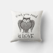 必要なフクロウ クッション (裏面)