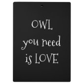 必要なフクロウ クリップボード (裏面)