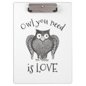 必要なフクロウ クリップボード (正面)