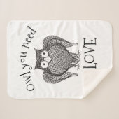 必要なフクロウ シェルパブランケット (正面(横))