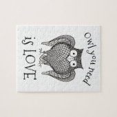 必要なフクロウ ジグソーパズル (横)