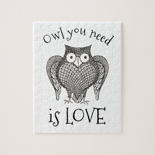 必要なフクロウ ジグソーパズル (縦)