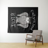 必要なフクロウ タペストリー (インサイチュ(横))