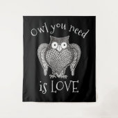 必要なフクロウ タペストリー (正面)