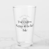 必要なフクロウ タンブラーグラス (裏面)