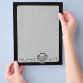 必要なフクロウ チラシ (手)