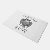 必要なフクロウ ドアマット (アングル)