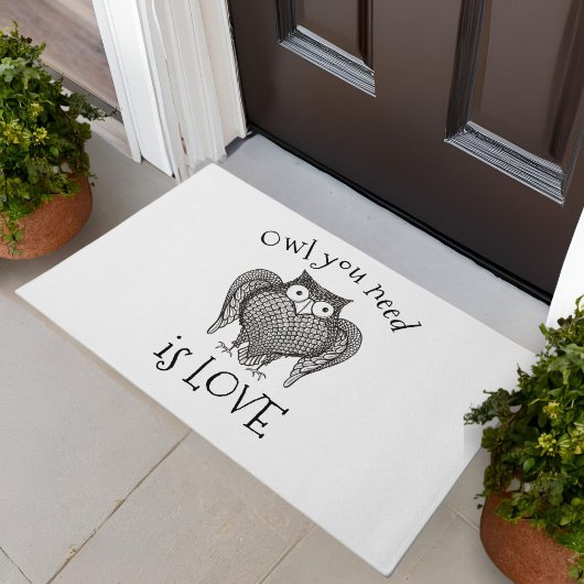 必要なフクロウ ドアマット