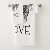 必要なフクロウ バスタオルセット (インサイチュ)