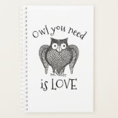 必要なフクロウ プランナー手帳 (正面)