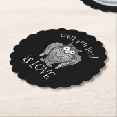 必要なフクロウ ペーパーコースター (アングル)