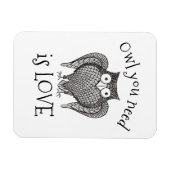 必要なフクロウ マグネット (横)