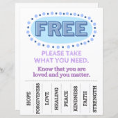 必要なフライヤーを取る(青) (正面/裏面)