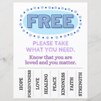 必要なフライヤーを取る（青）