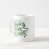 必要なライフを作成できる コーヒーマグカップ (正面左)