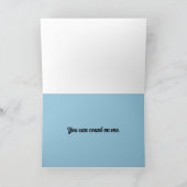 必要な人のための友情グリーティングカード。 カード (内部)