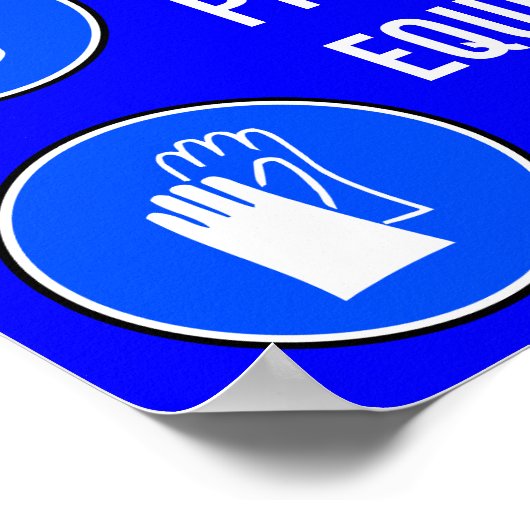 必要な保護具 ポスター (角)