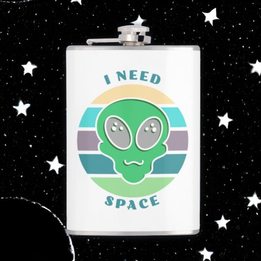 必要な宇宙 |ヴィンテージおもしろいエイリアンプン フラスク