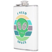 必要な宇宙 |ヴィンテージおもしろいエイリアンプン フラスク (左)