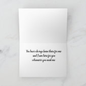 必要な時にいつでもあなたのためにここにいます カード (内部)