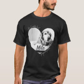 必要な時に手を差し伸べてくれたあなたの前足 犬 Tシャツ (正面)