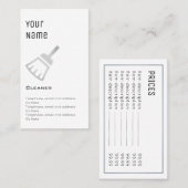 "必要な"きれいな正札 名刺 (正面/裏面)