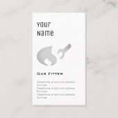 "必要な"ガスフィッターの正札 名刺 (正面)