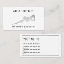 "必要な"スヌーカーの名刺 名刺