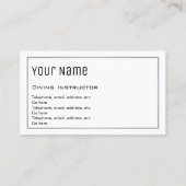 "必要な"ダイビングのインストラクターの名刺 名刺 (裏面)