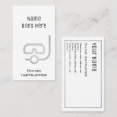 "必要な"ダイビングのインストラクターの名刺 名刺 (正面/裏面)