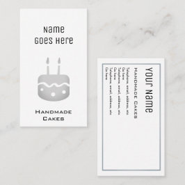 "必要な"ハンドメイドのケーキの名刺 名刺