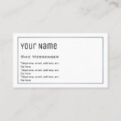 "必要な"バイクのメッセンジャーの名刺 名刺 (裏面)