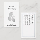 "必要な"バイクのメッセンジャーの名刺 名刺 (正面/裏面)