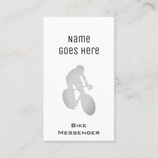 "必要な"バイクのメッセンジャーの名刺 名刺 (正面)