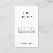 "必要な"バス賃借りの名刺 名刺 (正面)