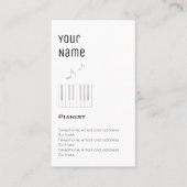 "必要な"ピアニストの正札 名刺 (正面)